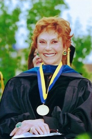Glorya received a Gold Medal, the highest honor given by UCLA