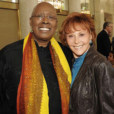 Glorya Kaufman with Judith Jamison, Artistic Director of Alvin Ailey American Dance Theater, at Glorya Kaufman Presents Dance At The Music Center in 2013